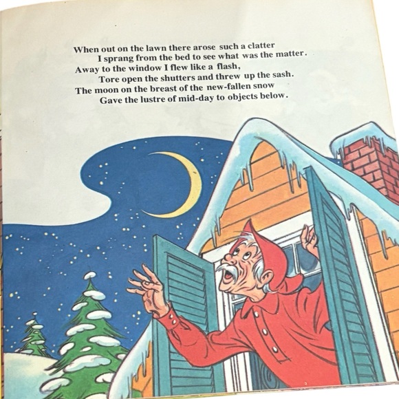 Vintage Peter Pan The Night Before Christmas Book & Vinyl  Record - Picture 3 of 7